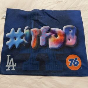 Los Angeles Dodgers 2024 playoff Rally towel from office game.